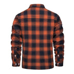 heren geruite overshirt jas met knoopsluiting