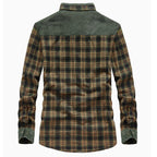heren geruite overshirt jas met zakken