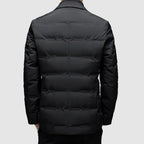 heren getailleerde parka jas met revers