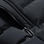heren gewatteerd vest met afneembare capuchon