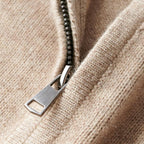 heren half-zip pullover met staande kraag