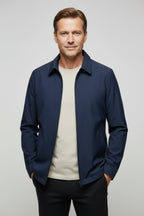 heren harrington jacket met kraag