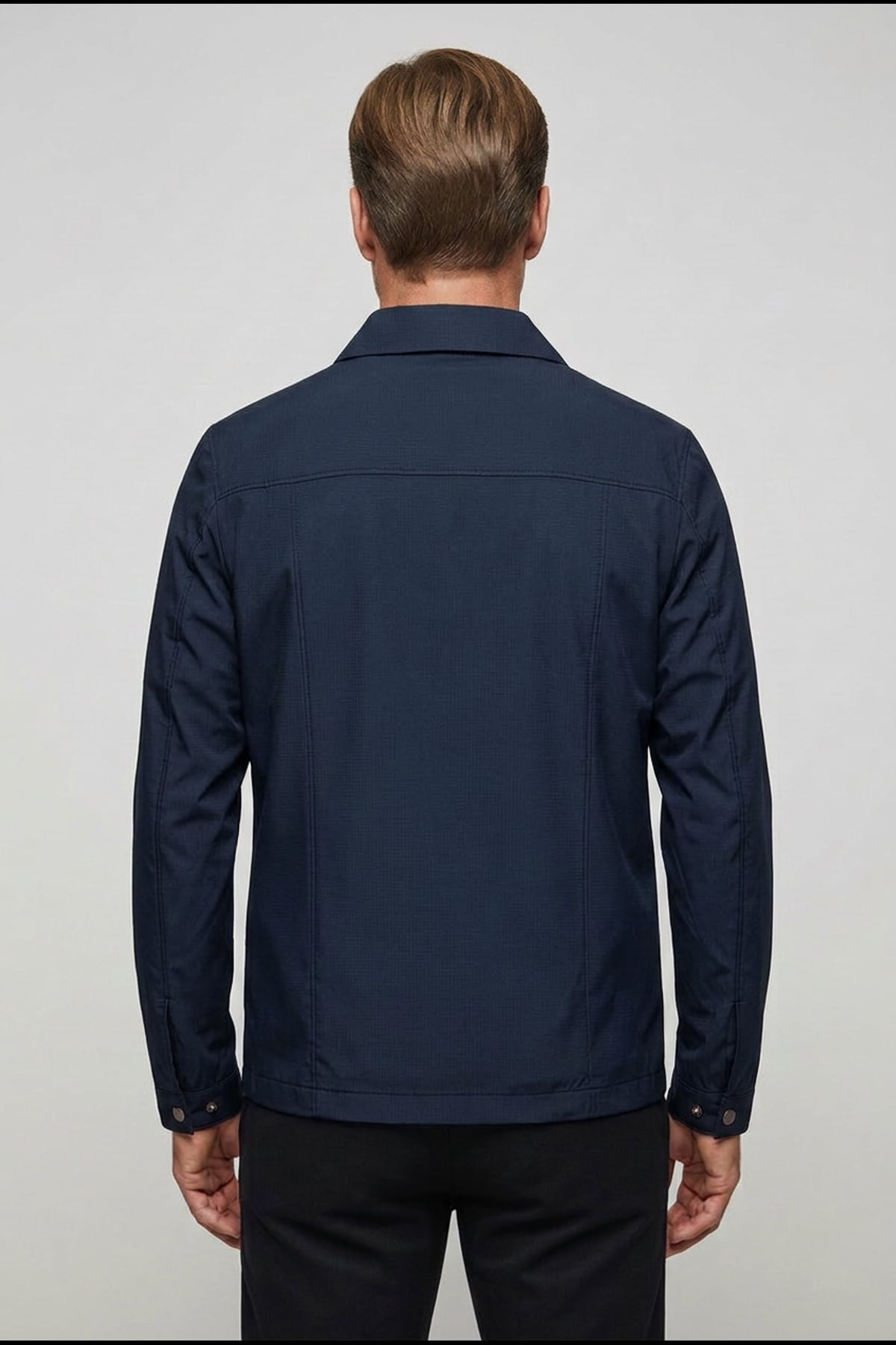 heren harrington jacket met kraag