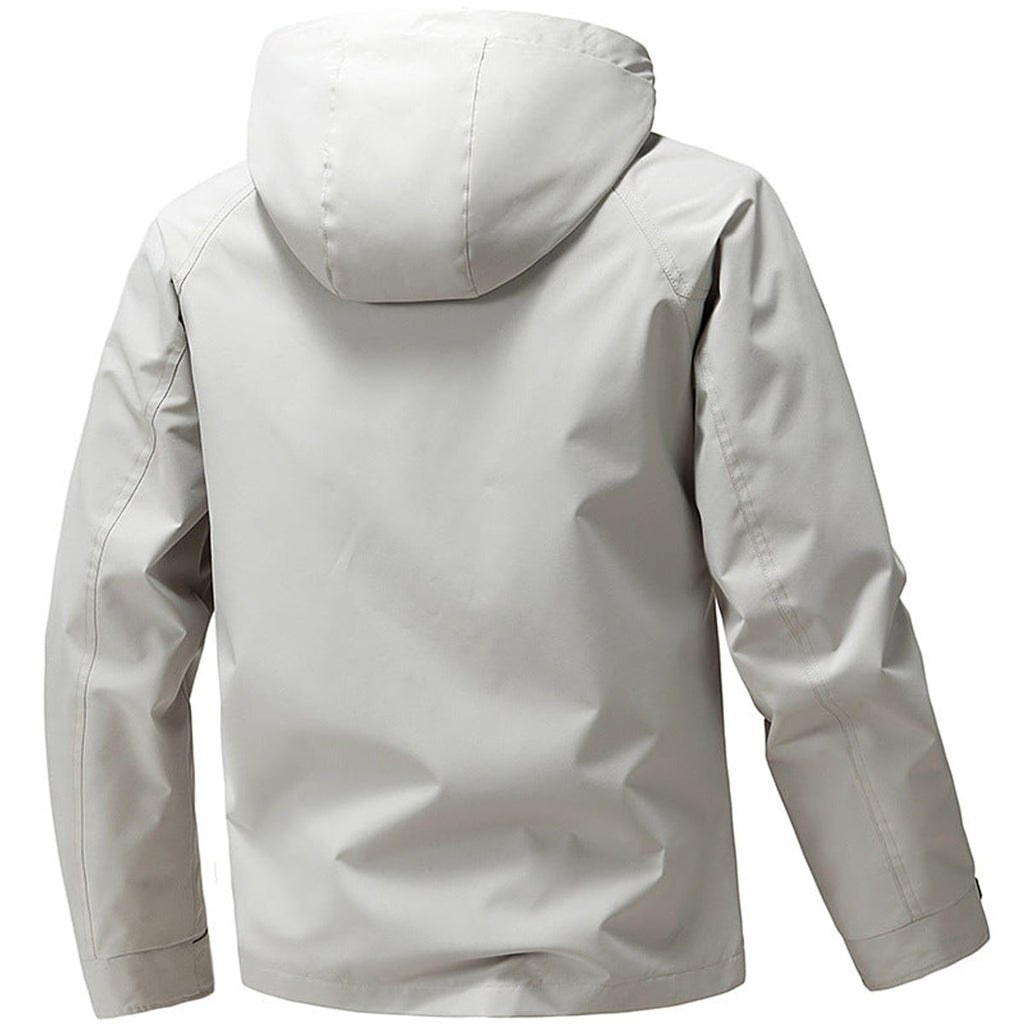 heren hoodie jas met rits en zakken