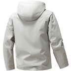 heren hoodie jas met rits en zakken