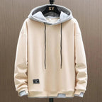 heren hoodie met capuchon in beige