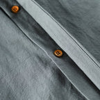 heren japan style overhemd met staande kraag