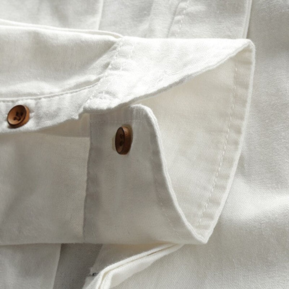 heren japan style overhemd met staande kraag