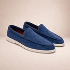 heren klassieke instapper loafer in donkerblauw