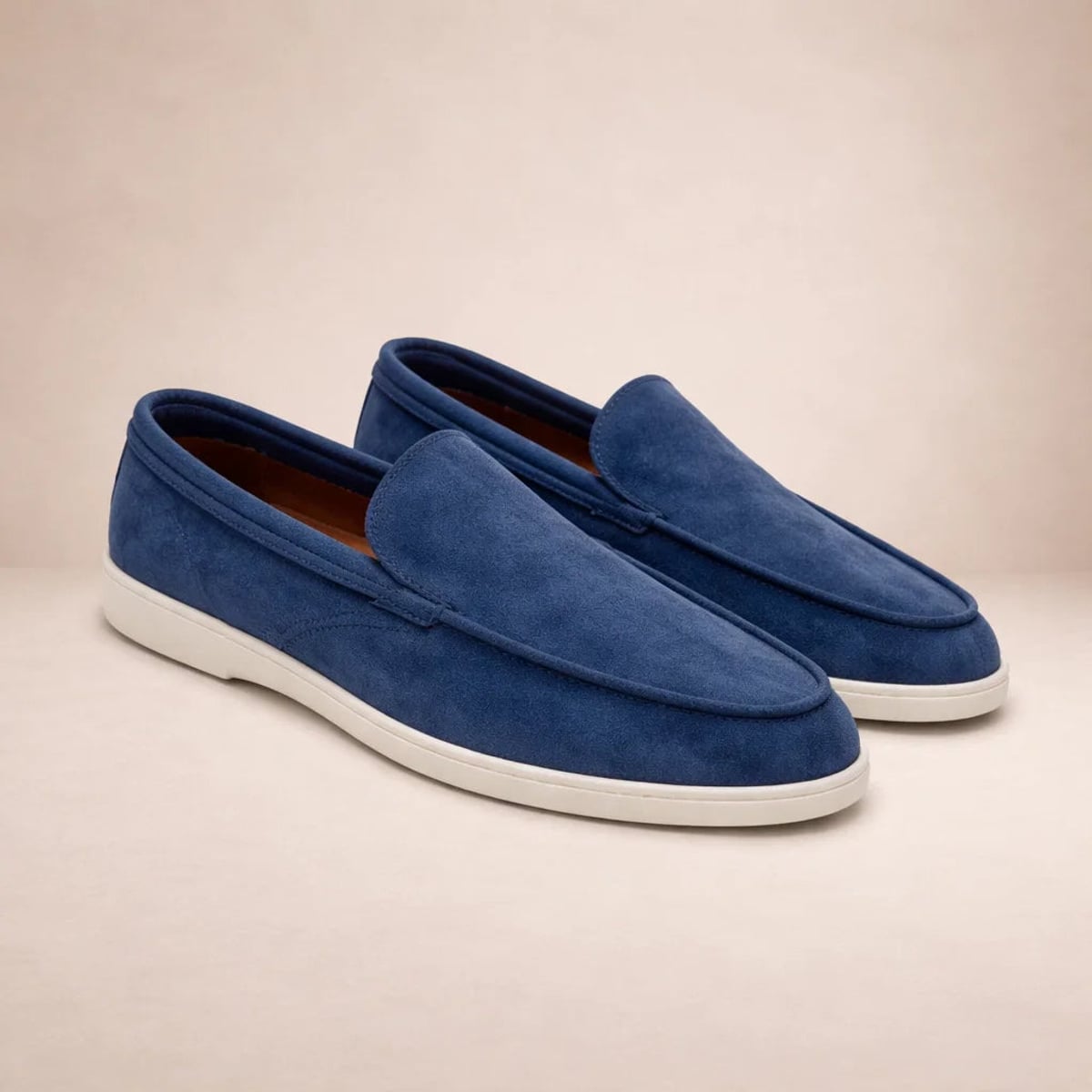 heren klassieke instapper loafer in donkerblauw
