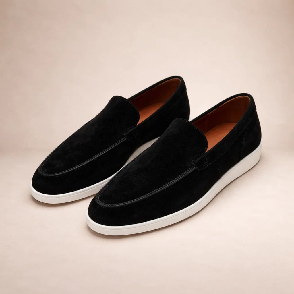 heren klassieke instapper loafer in zwart