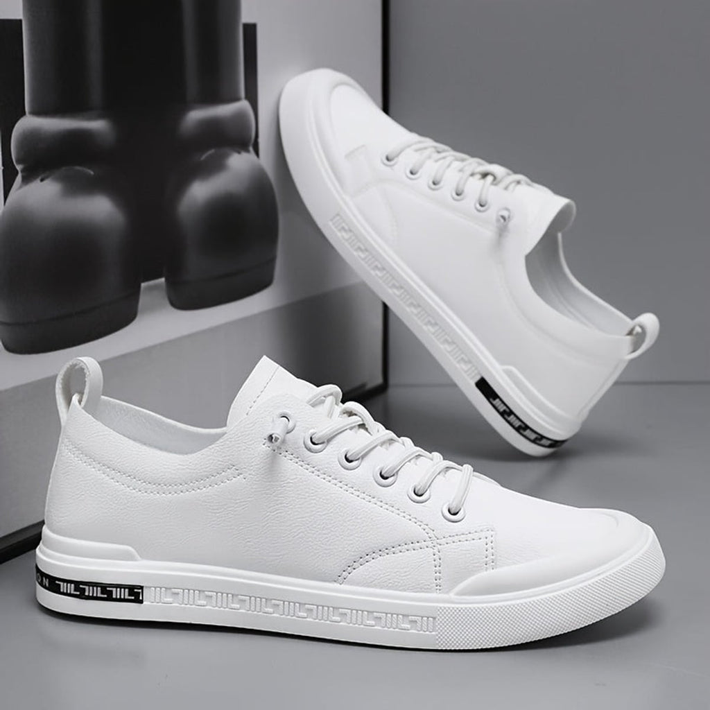 heren lage sneaker met vetersluiting