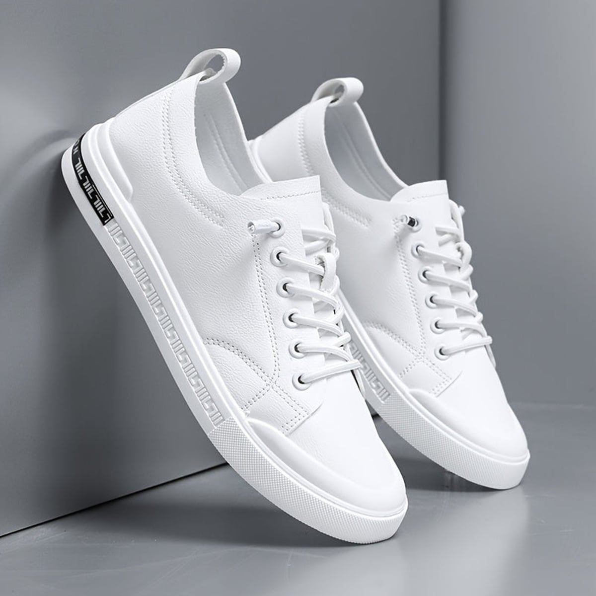 heren lage sneaker met vetersluiting