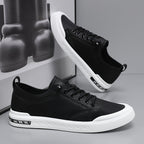 heren lage sneaker met vetersluiting