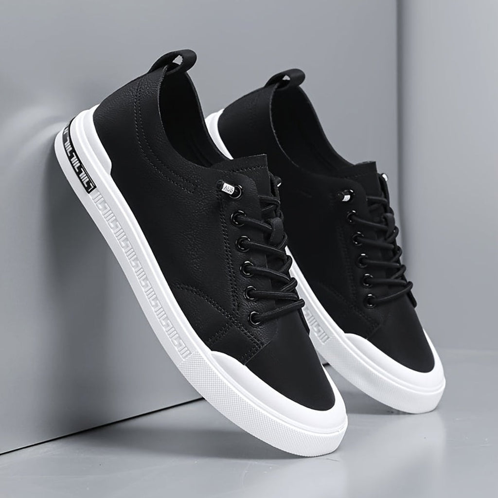 heren lage sneaker met vetersluiting