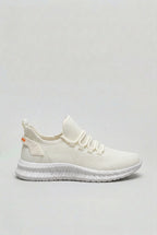 heren lage sneakers met veterschoenen in wit