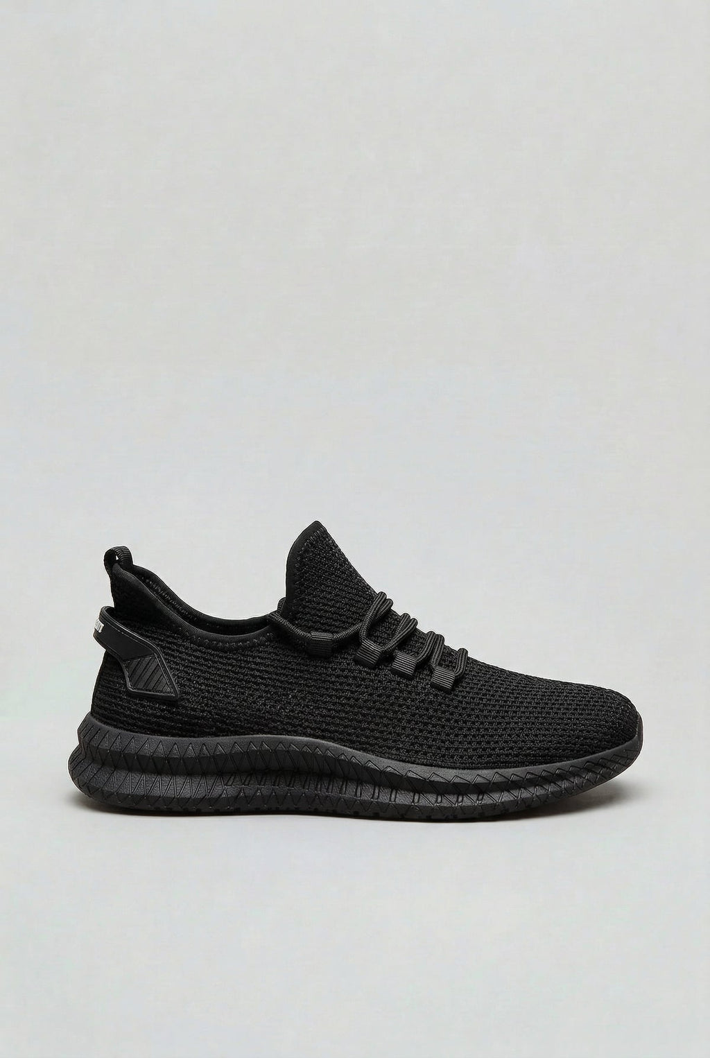 heren lage sneakers met veterschoenen in zwart