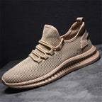 heren lichtgewicht sneakers met vetersluiting kaki