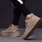 heren lichtgewicht sneakers met vetersluiting