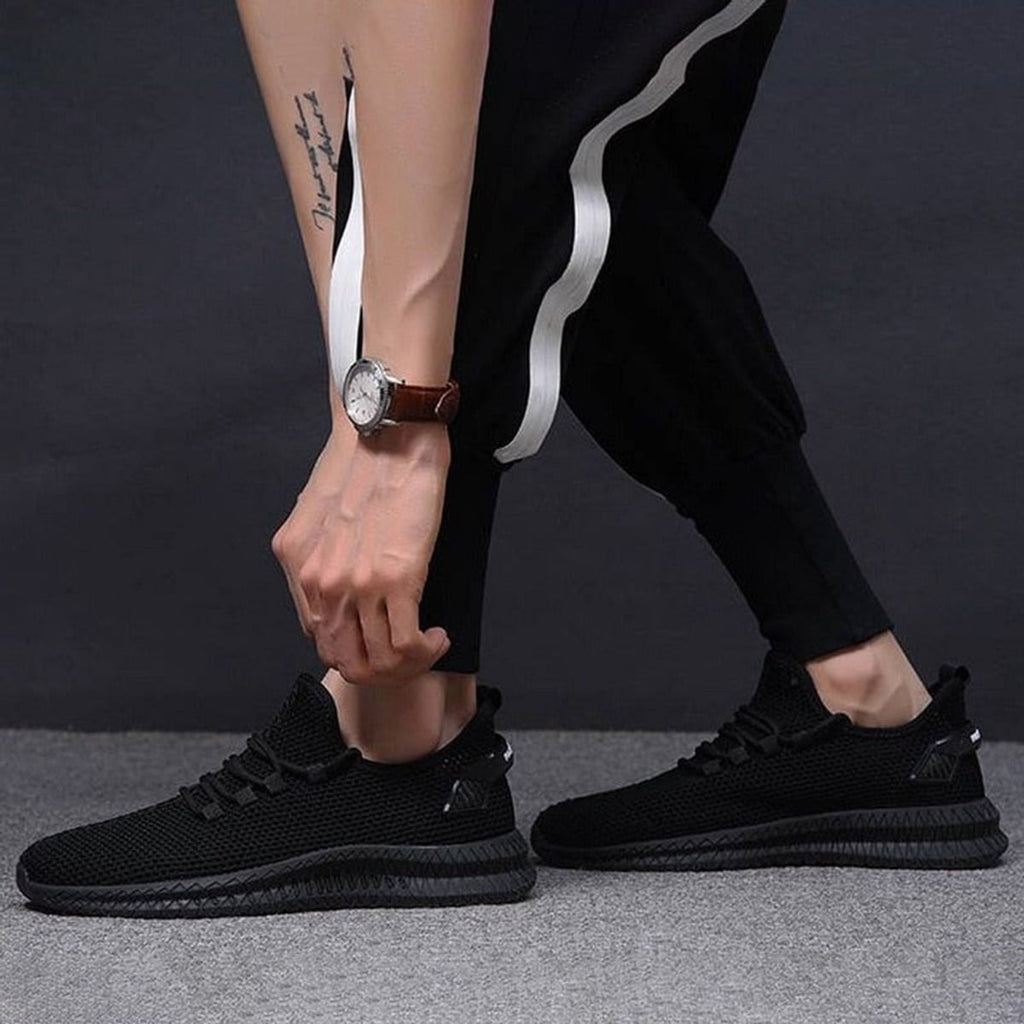 heren lichtgewicht sneakers met vetersluiting