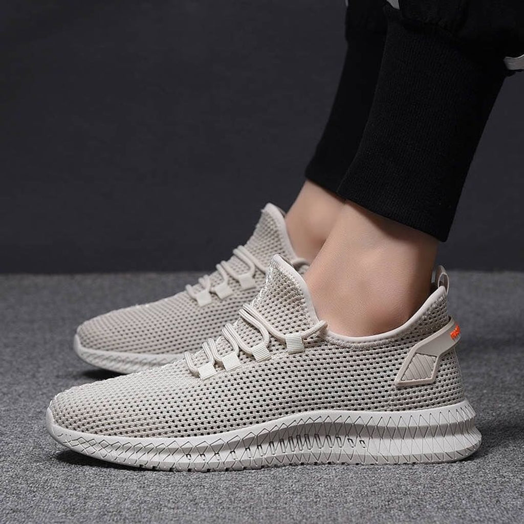 heren lichtgewicht sneakers met vetersluiting