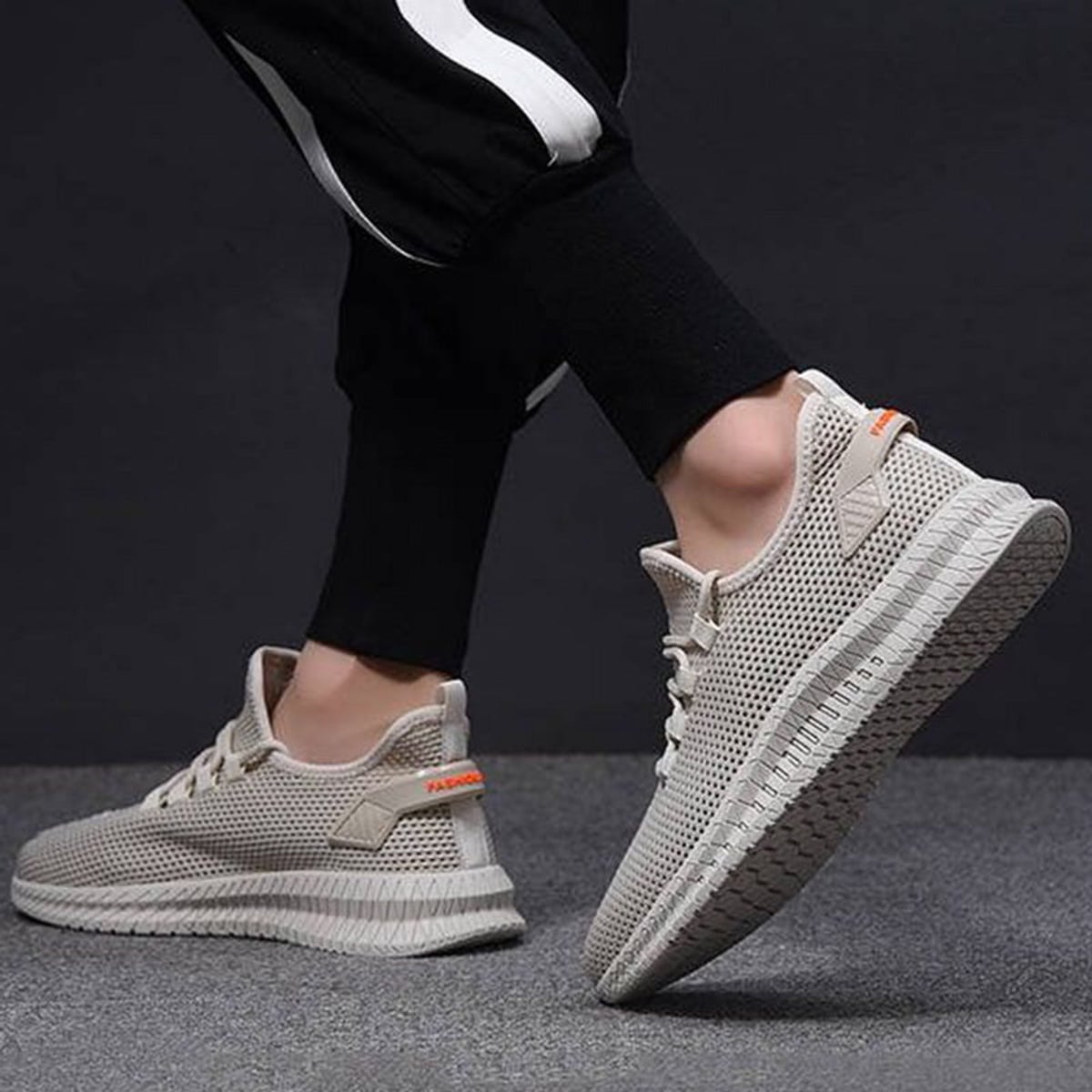 heren lichtgewicht sneakers met vetersluiting