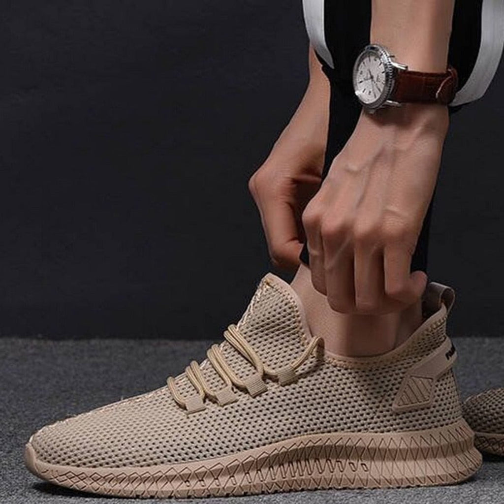 heren lichtgewicht sneakers met vetersluiting