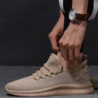 heren lichtgewicht sneakers met vetersluiting