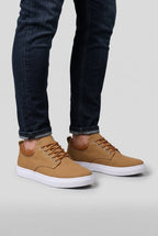 heren low-top sneakers met witte zool 