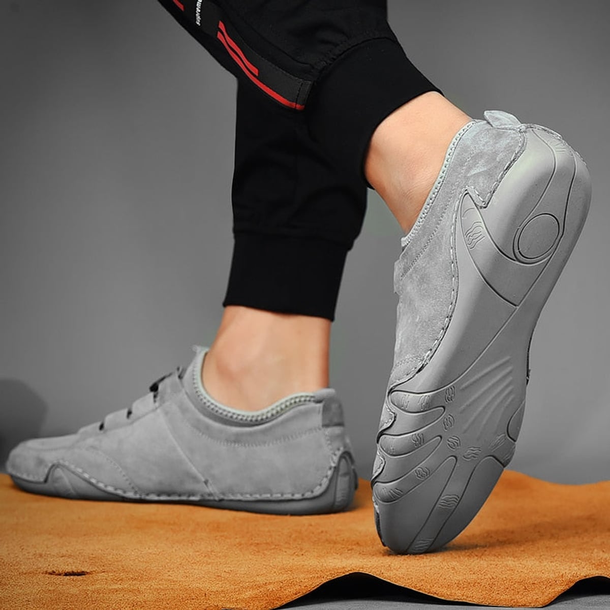 heren mocassin met elastisch instap