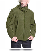 heren outdoor fleecejack met rits