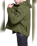 heren outdoor fleecejack met rits