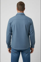 heren overshirt jas met borstzakken