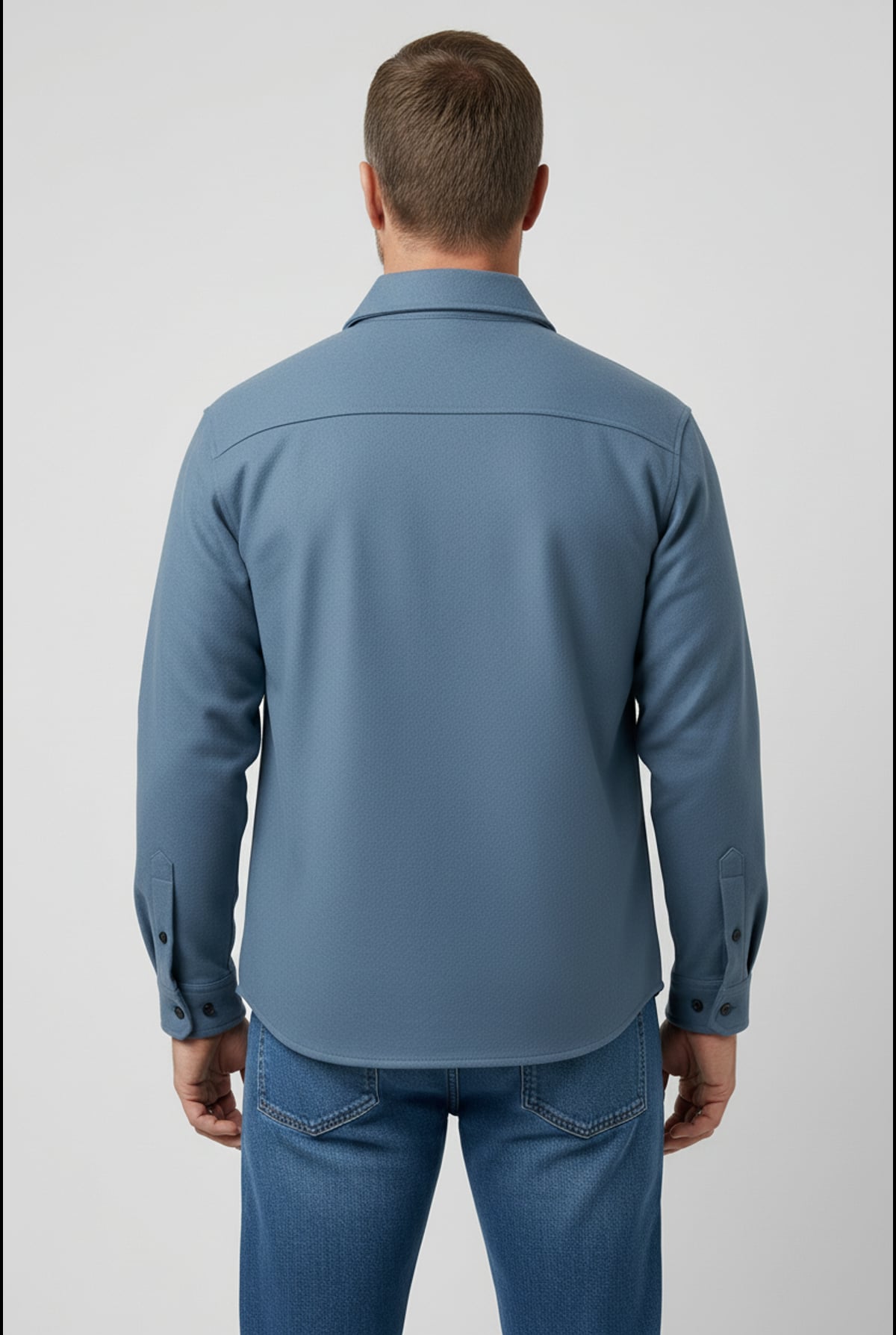 heren overshirt jas met borstzakken