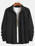 heren overshirt met borstzakken