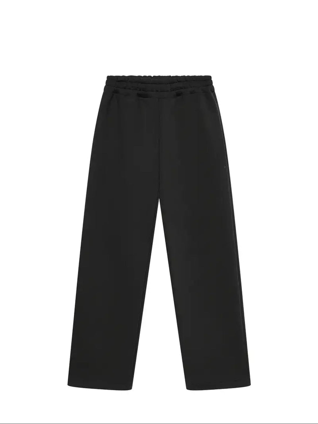heren oversized hoodie set met wide leg joggingbroek in zwart