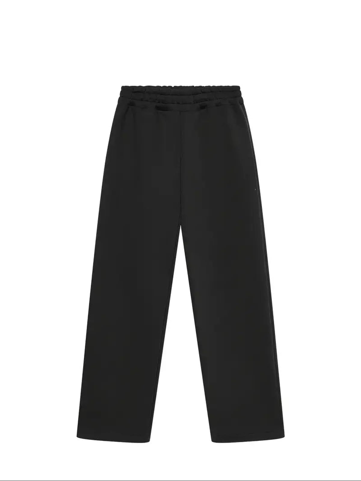 heren oversized hoodie set met wide leg joggingbroek in zwart