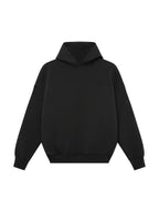 heren oversized hoodie set met wide leg joggingbroek in zwart