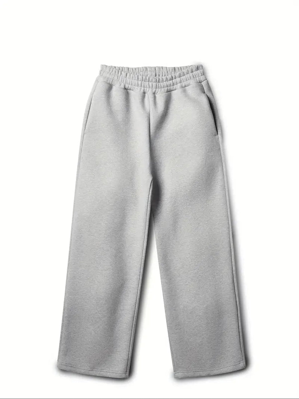 heren oversized hoodie set met wide leg joggingbroek in lichtgrijs