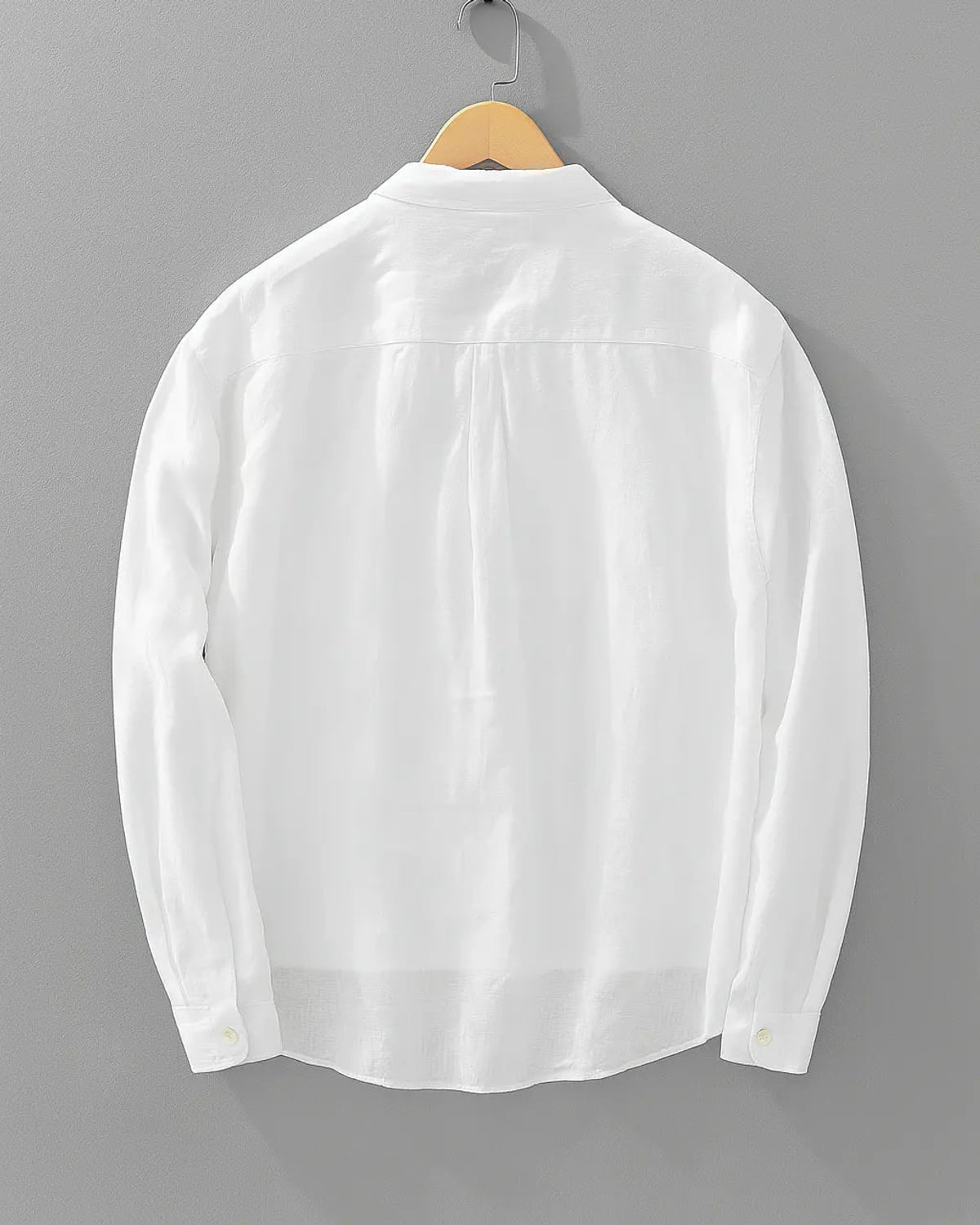 heren oversized popover overhemd met halve knoopsluiting