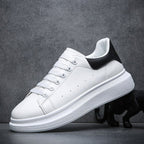 heren platform sneaker met dikke zool in zwart