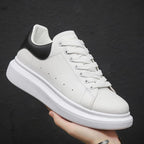 heren platform sneaker met dikke zool in zwart