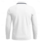 heren quarter-zip polo met lange mouw