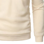 heren quarter-zip pullover met slanke pasvorm en staande kraag