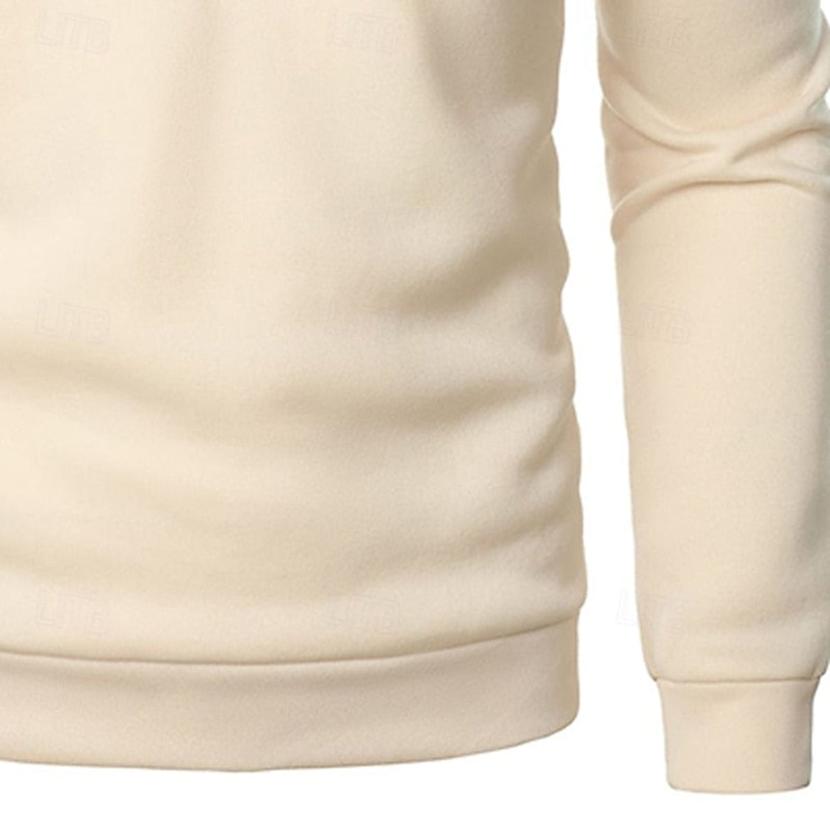 heren quarter-zip pullover met slanke pasvorm en staande kraag