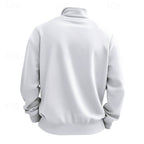 heren quarter-zip sweater met zachte fleece voering