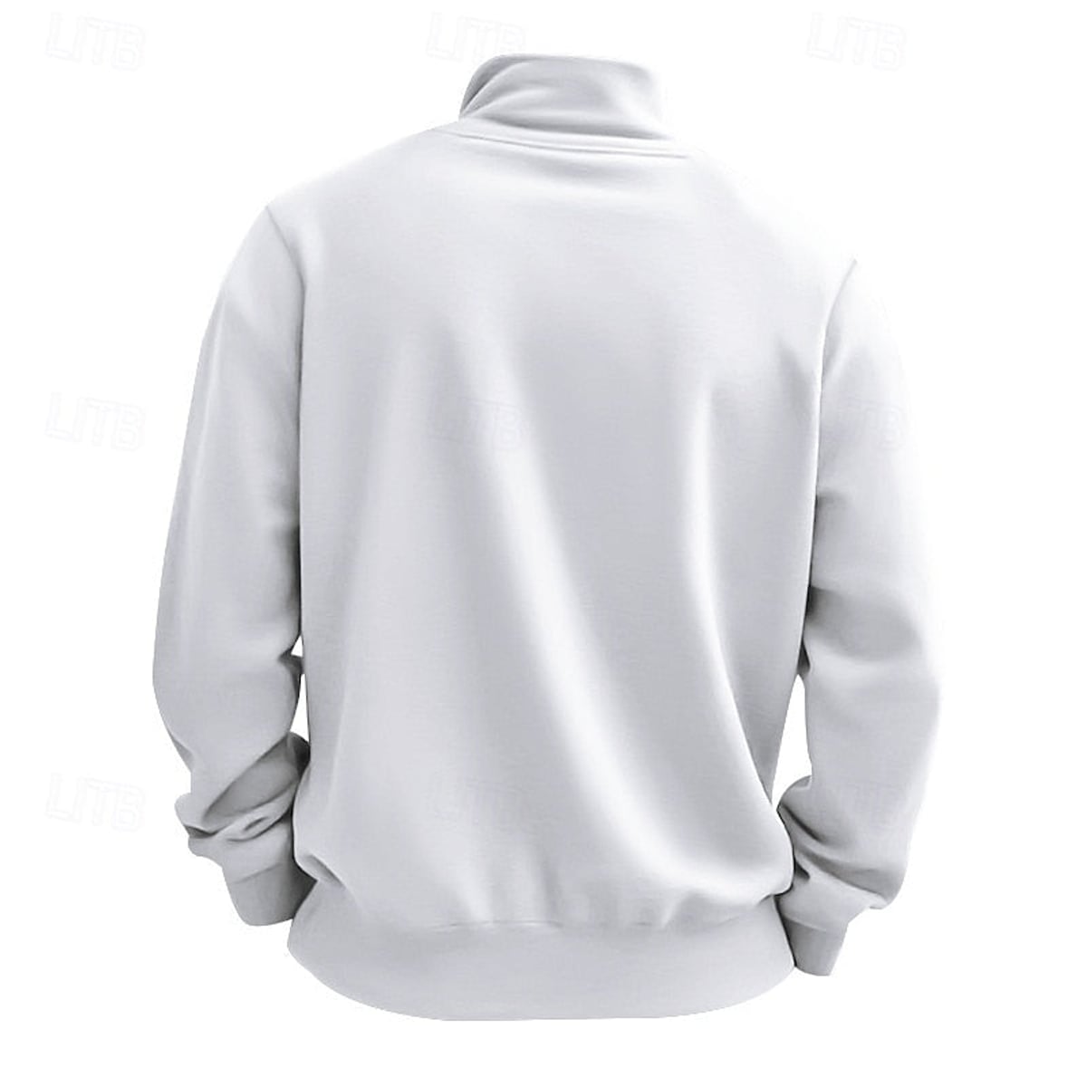 heren quarter-zip sweater met zachte fleece voering