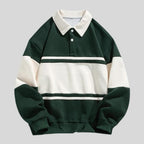 heren regular fit polo trui met polokraag in groen