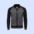 heren regular fit vest met ritsluiting in zwart