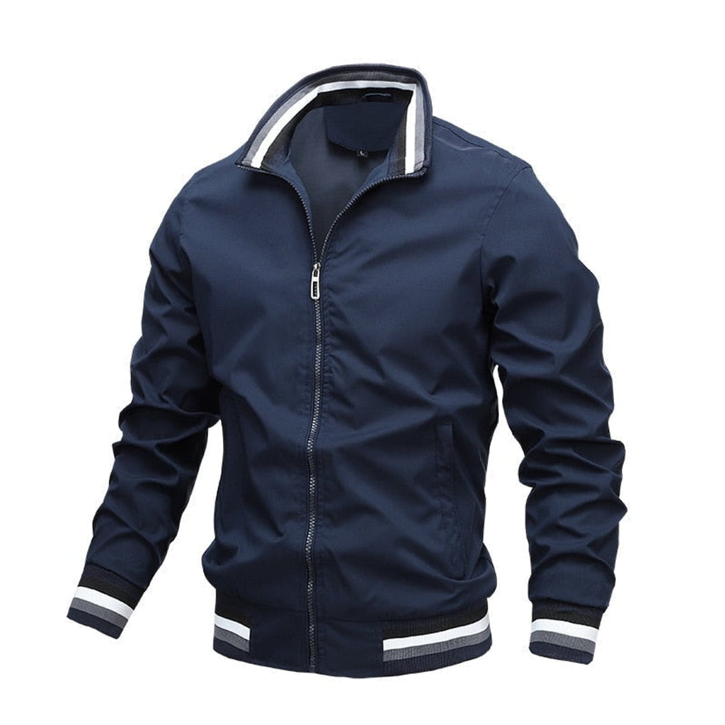 heren relaxed fit bomberjack in donkerblauw